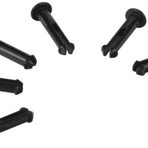 10019 Hi-Flex varaosatapit, 6 kpl/pkt, musta