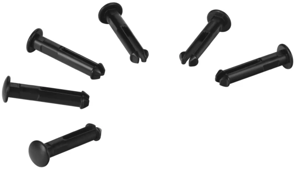 10019 Hi-Flex varaosatapit, 6 kpl/pkt, musta